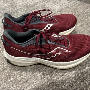 Saucony Burgundy Athletic Sneakers
